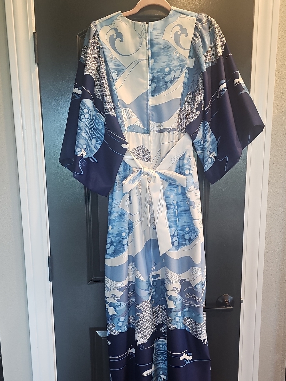 McLnerny Vintage Caftan Maxi Kimono Sleeve Dress - Picture 4 of 11